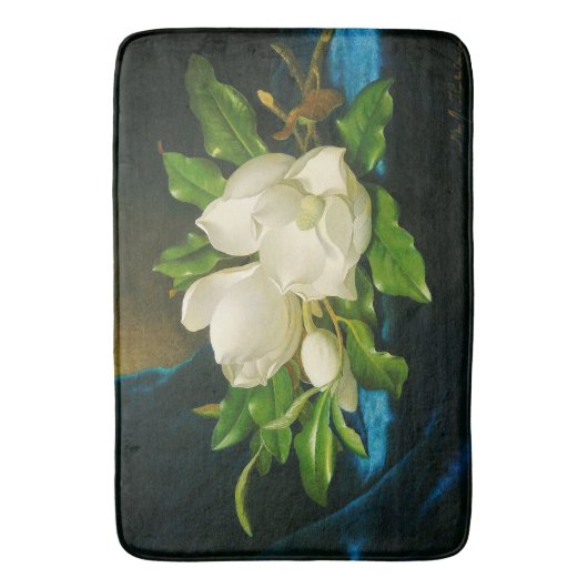 Magnolia Flowers Floral Heade Bath Mat (Voorkant Verticaal)