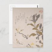 Magnolia Flowers - Kubo Shunman (Japans) Briefkaart (Voorkant / Achterkant)