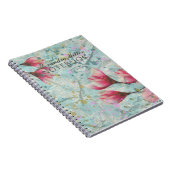 Magnolia Flowers on  verfijnd papier Notitieboek (Rechterzijde)