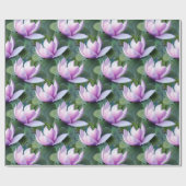Magnolia Flowers Pattern Cadeaupapier (Vlak)
