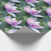 Magnolia Flowers Pattern Cadeaupapier (Hoek)
