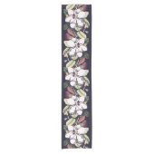 Magnolia Flowers Pattern Korte Tafelloper (Voorkant)