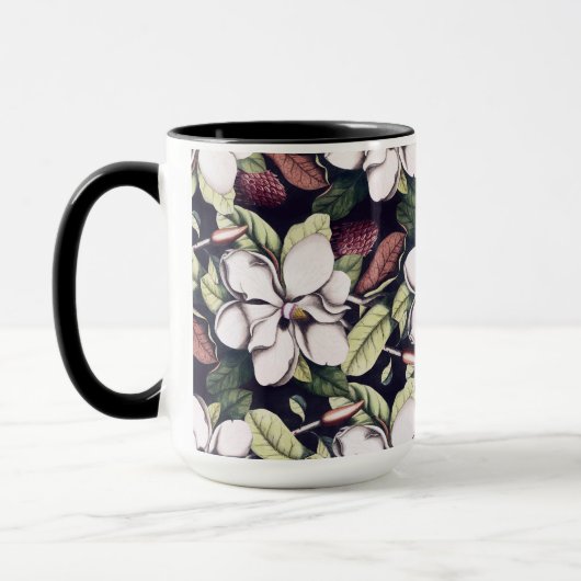 Magnolia Flowers Pattern Mok (Links)