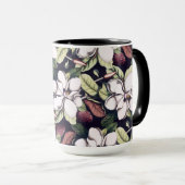 Magnolia Flowers Pattern Mok (Voorkant rechts)