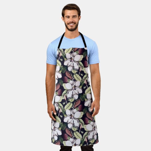 Magnolia Flowers Pattern Schort (Gedragen)