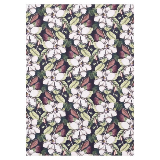 Magnolia Flowers Pattern  Tafelkleed (Voorkant)