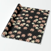 Magnolia Flowers Spring Personalized Cadeaupapier (Uitgerold)