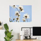 MAGNOLIA Flowers Trees 38 Blue Art Prints Posters (Thuiskantoor)