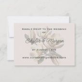 Magnolia Flowers Wedding Website Response Kaarten RSVP Kaartje (Voorkant)