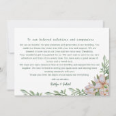 Magnolia foto bruiloft dank u Sjabloon (Voorkant)