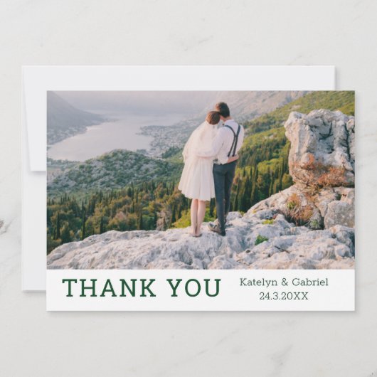 Magnolia foto bruiloft dank u Sjabloon (Achterkant)