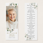 Magnolia Foto Herdenking Funeral Gedicht Boeklegge Mini Visitekaartjes (Voorkant /achterkant)