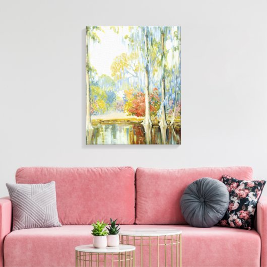 Magnolia Gardens | Alfred Hutty Canvas Afdruk (Insitu (Woonkamer))