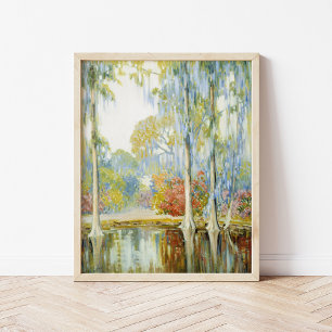 Magnolia Gardens   Alfred Hutty Poster