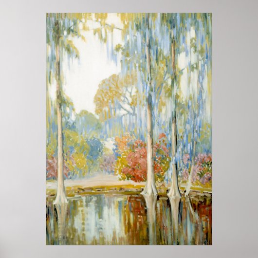 Magnolia Gardens door Alfred Hutty Poster (Voorkant)