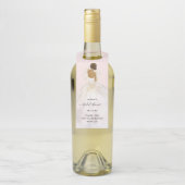 Magnolia geïllustreerde bruid Bruidsfeest fles Ha Flessenhanger (Op fles)