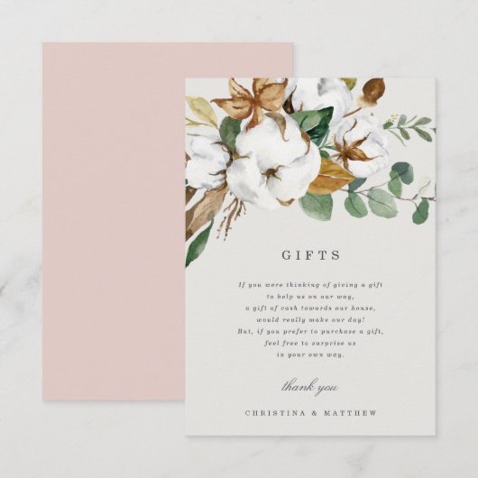 Magnolia Gift Kaart (Voorkant / Achterkant)