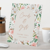 Magnolia Gift Table Wedding L201 Pedestal Sign Reclamebord Met Voetstuk (Insitu)