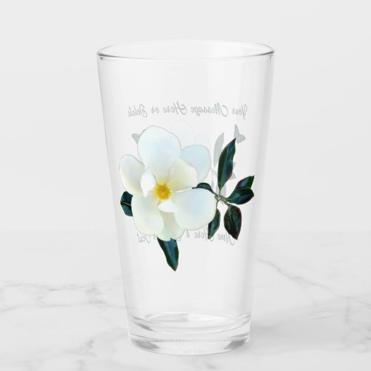 Magnolia Glass, persoonlijke cadeautjes voor haar Glas (Achterkant)