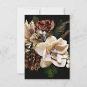 Magnolia Gold en Black Floral RSVP (Achterkant)