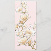 Magnolia Gold Tafel Instelling Trouwmenu Menu (Achterkant)