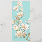Magnolia Gold Tafel Instelling Trouwmenu Menu (Achterkant)