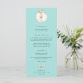 Magnolia Gold Tafel Instelling Trouwmenu Menu (Staand voorkant)