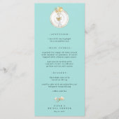 Magnolia Gold Tafel Instelling Trouwmenu Menu (Voorkant)