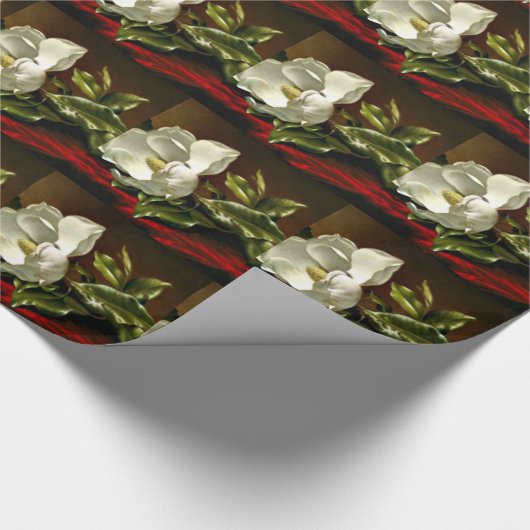 Magnolia Grandiflora-1895-Martin Johnson Heade Cadeaupapier (Hoek)