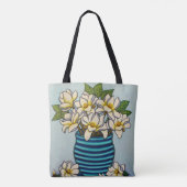Magnolia Grandiflora Canvas tas van Lisa Lorenz (Achterkant)