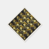 Magnolia Grandiflora Elegant Framed Mashup Napkins Servet (Hoek)