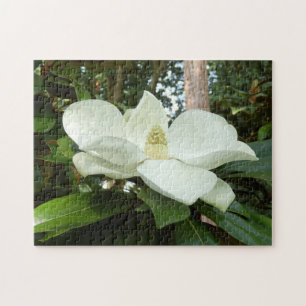 Magnolia Grandiflora Foto Puzzle met Gift Box Legpuzzel
