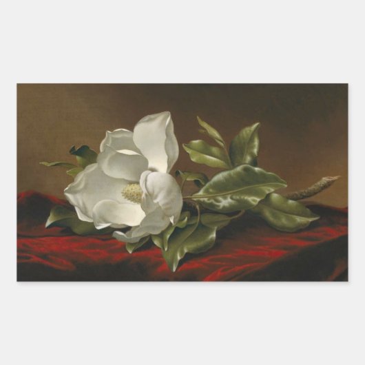 Magnolia Grandiflora van Martin J. Heade, Rechthoekige Sticker (Voorkant)