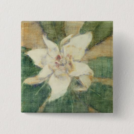 Magnolia Grandiflora Vierkante Button 5,1 Cm (Voorkant)