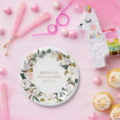 Magnolia Groene Papieren Borden Bordje (Feest)