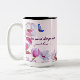 Magnolia Grote Liefde Tweekleurige Koffiemok