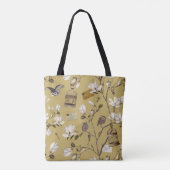 Magnolia Grove with Owls in Yellow Tote Bag (Achterkant)