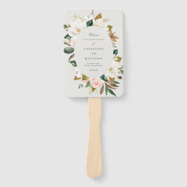 Magnolia huwelijksprogramma Fan Handwaaier