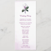 Magnolia huwelijksprogramma's programmakaart (Achterkant)