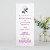 Magnolia huwelijksprogramma's programmakaart (Staand voorkant)