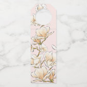 Magnolia Illustrated Bride Vrijgezellenfeest Bottl Flessenhanger (Achterkant)