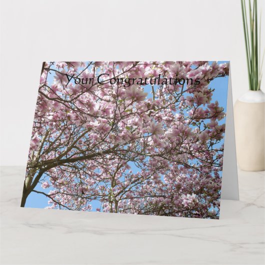 Magnolia in april kaart (Voorkant)