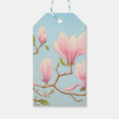 Magnolia in Bloom, Wisley Gardens, Surrey, Pastel Cadeaulabel (Voorkant)