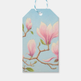 Magnolia in Bloom, Wisley Gardens, Surrey, Pastel Cadeaulabel