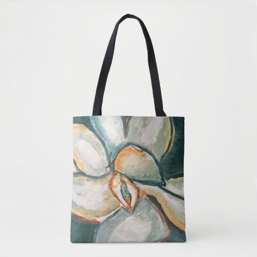 Magnolia in Teal Tote Bag (Voorkant)