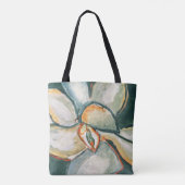 Magnolia in Teal Tote Bag (Achterkant)