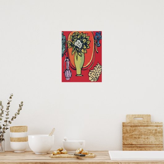 Magnolia in Vase, na Matisse Poster (Keuken)