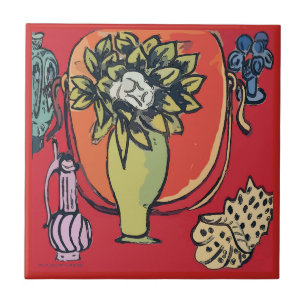 Magnolia in Vase, na Matisse Tegeltje