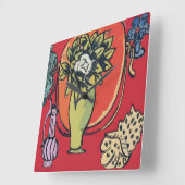 Magnolia in Vase, na Matisse Vierkante Klok (Hoek)