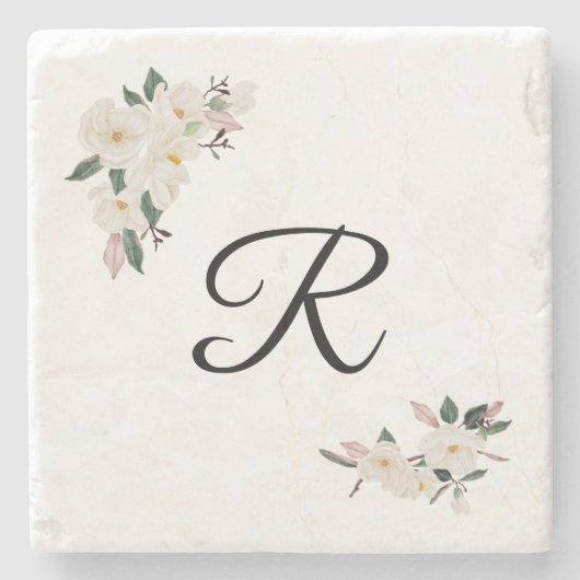 Magnolia Initiaal Onderzetter (Voorkant)